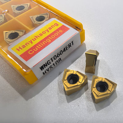 WNGT0604ERT Carbide Milling Inserts Impact Resistance High Stability