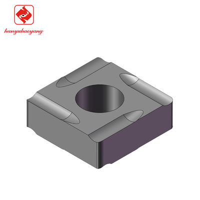High-hardness boring insert, SNGG090304L, applicable to industries such as automotive manufacturing, aerospace, energy manufacturing and medical.