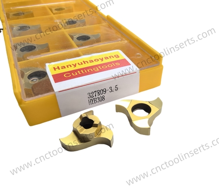 Advanced Coating Material HYB308 Non-Standard Grooving Insert HY327R09-1.5，HY327R09-3.5 For Aerospace Industry
