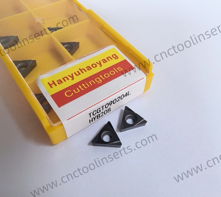 CNC Boring Inserts Wc-Co PVD Coating TCGT0090204L HYB208 ，Applicable To All Difficult-to-machine Materials Except Superalloys