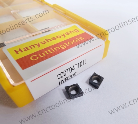 CNC Boring Inserts WC-Co PVD Coating CCGT04T101L HYB208 ，Applicable To All Difficult-to-machine Materials Except Superalloys