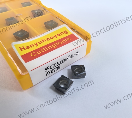 CNC Boring Inserts Wc-Co PVD Coating SPXT060304F01L-2L HYB208 ，Applicable To All Difficult-to-machine Materials Except Superalloys