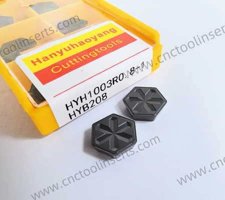 CNC Reaming Insert With PVD Coating HYH1003R0.8-1 HYB208, Suitable For Difficult-to-machine Materials Except High-temperature Alloys.