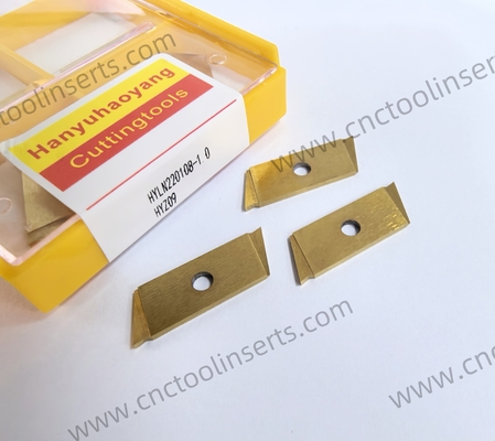 CNC Milling Insert with PVD Coating HYLN220108-1.0 HYZ09,also Belongs to Grooving Inserts. Suitable for Machining Mild Steel.