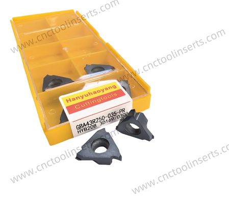 GBA43R250-035-PR HYB208 Whirling Milling Insert Customizable For Mechanical Manufacturing Non Standard Grooving Insert