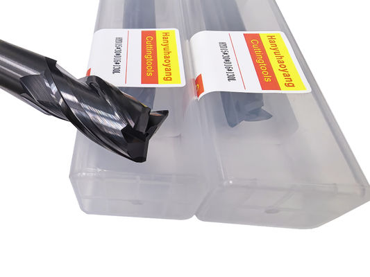 3-Flute Solid Carbide End Mills with PVD Coating, Model HYD15*30*D16*130L, Suitable for Machining Cast Iron