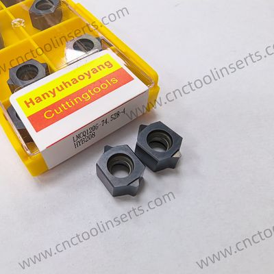 CNC Double-Ended Gear Shaping Milling Insert, PVD Coating, Model LNCQ1206-74.528-4, suitable for machining all difficult-to-machine materials except high-temperature superalloys