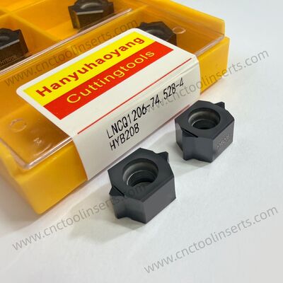 CNC Double-Ended Gear Shaping Milling Insert, PVD Coating, Model LNCQ1206-74.528-4, suitable for machining all difficult-to-machine materials except high-temperature superalloys