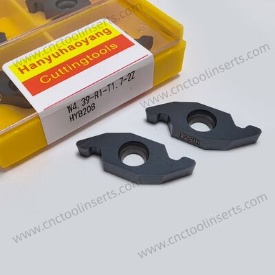 Non-Standard Grooving Insert W4.39-R1-T1.7-2Z with PVD Coating HYB208 for Difficult-to-Machine Materials