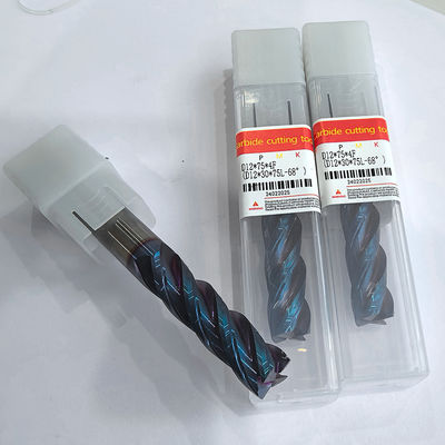D12*30*75L-68° Solid Carbide End Mill Automotive Manufacturing Energy Carbide Cutting Tools