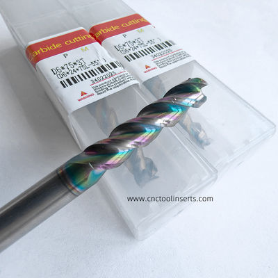 Aerospace Industry Solid Carbide Milling Tools D6*24*75L-55° Turbine Blades
