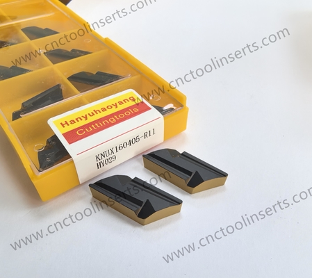 KNUX160405-R11 HY029 Turning And Milling Inserts With Two-Color Coating Carbide Material