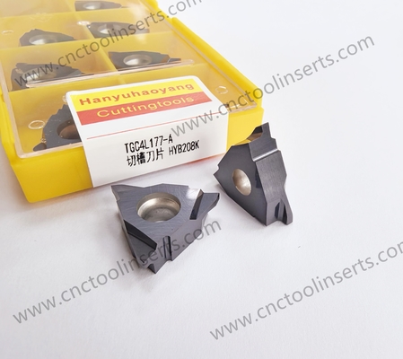 TGC4L177-A / TGC4L177-B Non-standard Grooving Insert With Customization Option And HYB208K Coating