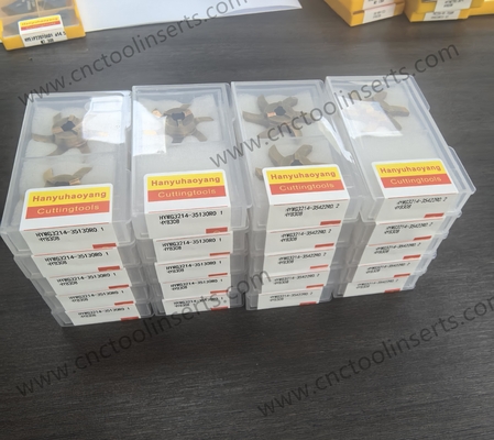 Customizable Aerospace Grooving Insert Coating HYB308 Suitable for Heat-Resistant Alloy Machining HYMG3214-35422R0.2