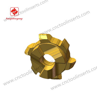 Features Wear Resistance Mid-Range Slot Milling Insert 60033-C002 with Non-Standard Grooving and HYKH06 Coating Material