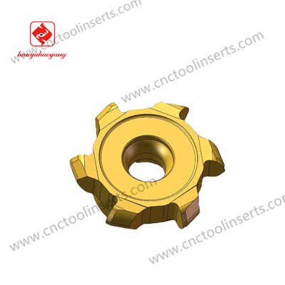 Features Wear Resistance Mid-Range Slot Milling Insert 60033-C002 with Non-Standard Grooving and HYKH06 Coating Material