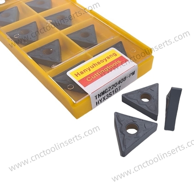 TNMG220408-PM Triangle Carbide Inserts High Precision For Turning And Milling