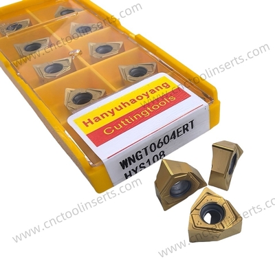 Fire Retardant Carbide Milling Inserts WNGT0604ERT Energy Efficient
