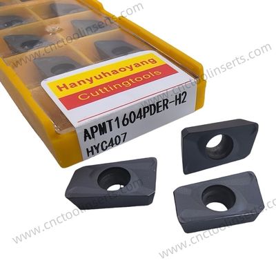 CNC Standard Milling Insert APMT1604PDER-H2 with HYC407 PVD Coating – For difficult materials like steel, quenched steel, pre-hardened steel, and stainless steel