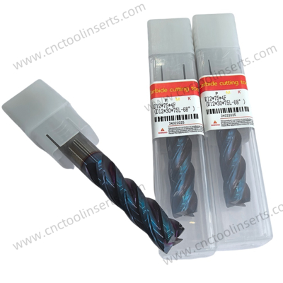 D12*30*75L-68° Solid Carbide End Mill Automotive Manufacturing Energy Carbide Cutting Tools