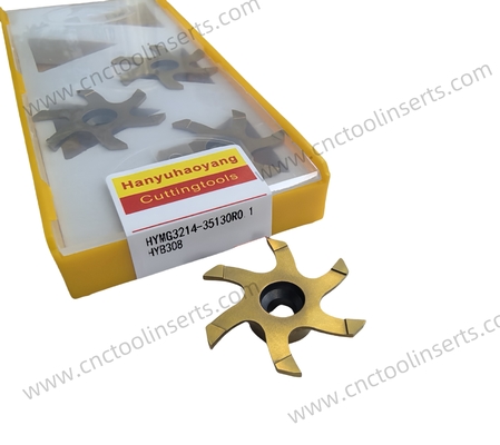 Professional Grooving Milling Insert HYMG3214-35130R0.1 with HYB308 Coating – Hexa-Flute Slot Milling Cutter