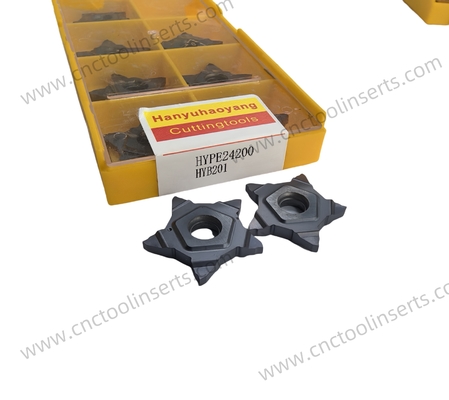 Customizable CNC insert of HYPE24200 model, pentagonal overlord cutter, slot milling cutter, made of cemented carbide with HYB201 coating material