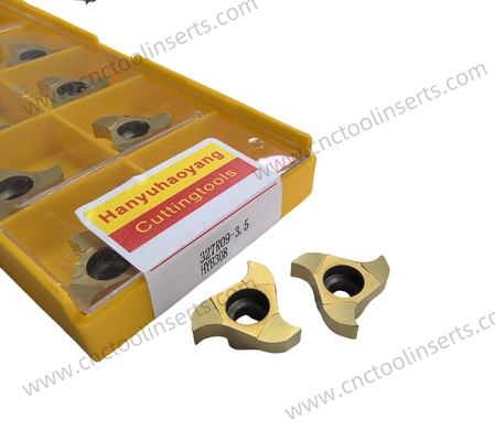 Advanced Coating Material HYB308 Non-Standard Grooving Insert HY327R09-1.5，HY327R09-3.5 For Aerospace Industry