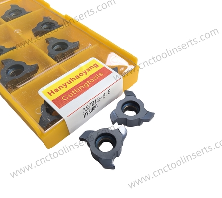 CNC mechanical insert, three - edged slot - milling insert of model ，HY327R12 - 2.0，HY327R12 - 2.5，HY327R12 - 4.0, made of cemented carbide with high - quality HY308 coating