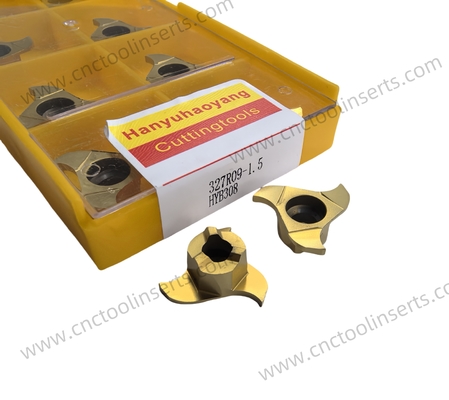 Advanced Coating Material HYB308 Non-Standard Grooving Insert HY327R09-1.5，HY327R09-3.5 For Aerospace Industry
