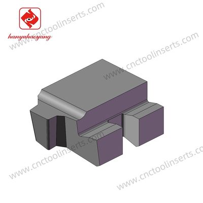 PVD HYB208 Coated Grooving Insert for Difficult Materials in Aerospace Applications
