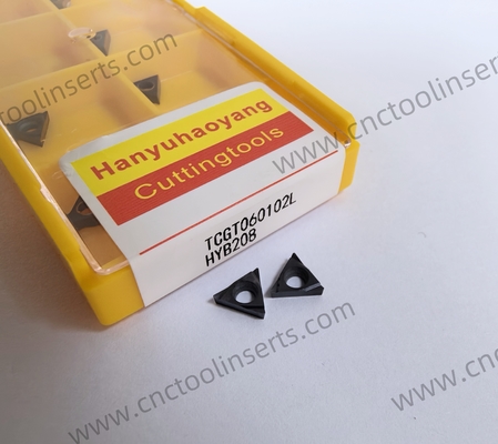 CNC Boring Inserts Wc-Co PVD Coating TCGT060102L HYB208 ，Applicable To All Difficult-to-machine Materials Except Superalloys