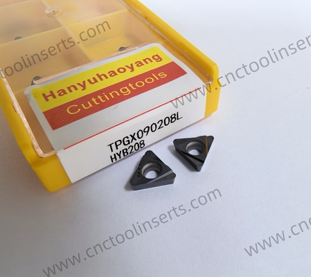 CNC Boring Inserts Wc-Co PVD Coating TPGX090208L HYB208 ，Applicable To All Difficult-to-machine Materials Except Superalloys
