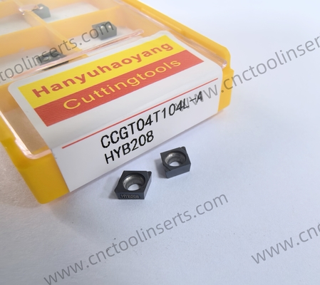CNC Boring Inserts WC-Co PVD Coating CCGT04T101L HYB208 ，Applicable To All Difficult-to-machine Materials Except Superalloys