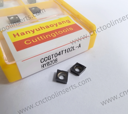 CNC Boring Inserts WC-Co PVD Coating CCGT04T101L HYB208 ，Applicable To All Difficult-to-machine Materials Except Superalloys