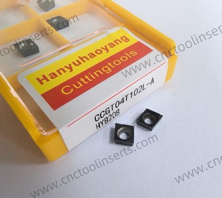 CNC Boring Inserts WC-Co PVD Coating CCGT04T101L HYB208 ，Applicable To All Difficult-to-machine Materials Except Superalloys