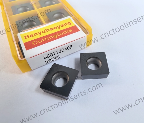 CNC Boring Inserts Wc-Co PVD Coating SCGT120408 HYB208 ，Applicable To All Difficult-to-machine Materials Except Superalloys