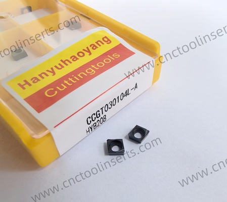 CNC Boring Inserts WC-Co PVD Coating CCGT04T101L HYB208 ，Applicable To All Difficult-to-machine Materials Except Superalloys