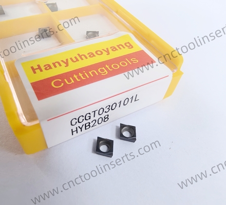CNC Boring Inserts WC-Co PVD Coating CCGT04T101L HYB208 ，Applicable To All Difficult-to-machine Materials Except Superalloys
