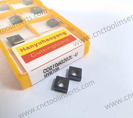 CNC Boring Inserts WC-Co PVD Coating CCGT04T101L HYB208 ，Applicable To All Difficult-to-machine Materials Except Superalloys