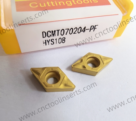 CNC Boring Inserts Wc-Co CVD Coating DCMT070204-PF HYS108 ，Suitable for machining steels and cast irons