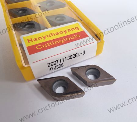 CNC Boring Inserts WC-Co CVD Coating DCGT0702003R-F for Soft Steel Machining with Carbide Material and CVD Surface Treatment
