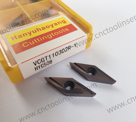 CNC Boring Inserts Wc-Co PVD Coating VCGT110302R-Y HYC508 ，Suitable for machining steel and cast iron materials
