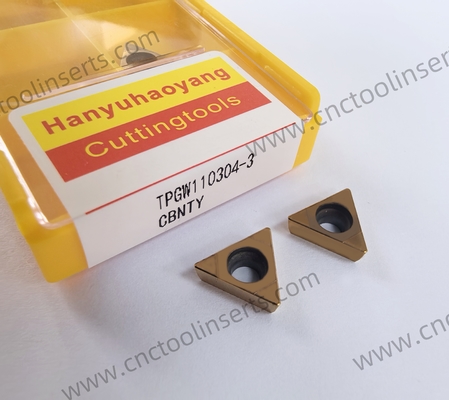 CNC Boring Inserts Wc-Co PVD Coating TPGW110304-3  CBNTY ，Suitable For Gear Steel Machining