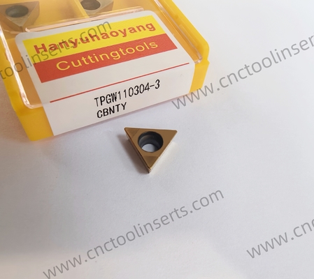 CNC Boring Inserts Wc-Co PVD Coating TPGW110304-3  CBNTY ，Suitable For Gear Steel Machining