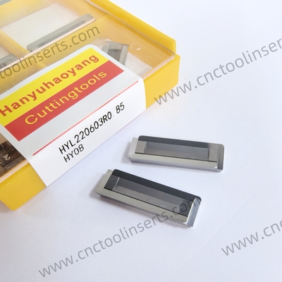 PVD Coated Carbide Reaming Insert HYL220603R0.4-5 HYB208 Designed for Challenging Materials Except Temperature Alloys