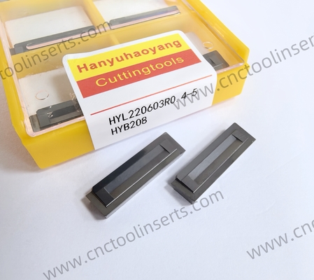 PVD Coated Carbide Reaming Insert HYL220603R0.4-5 HYB208 Designed for Challenging Materials Except Temperature Alloys