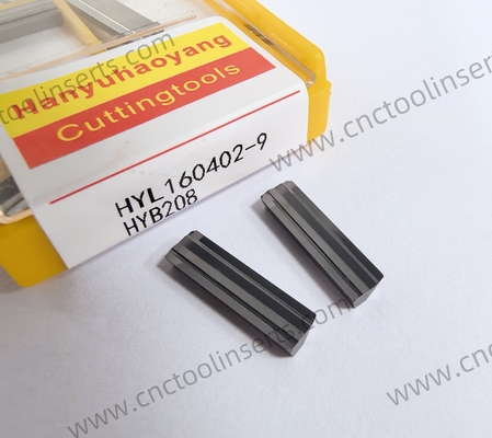 CNC Reaming Insert HYL160402 Series. This series includes various styles of carbide inserts with different coatings (HYB208, HYB108, HY08).