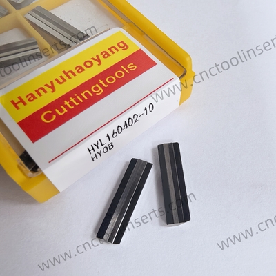 CNC Reaming Insert HYL160402 Series. This series includes various styles of carbide inserts with different coatings (HYB208, HYB108, HY08).