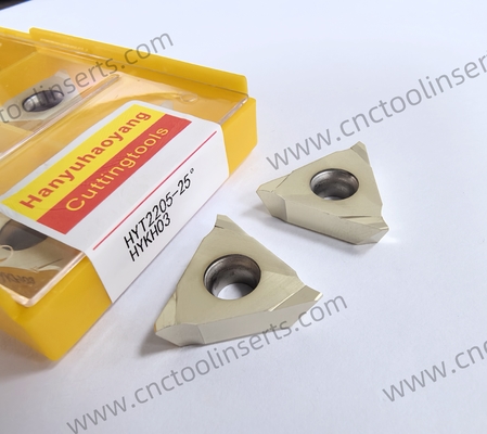 CNC Milling Insert with PVD Coating HYT2205-3.55 HYKH03, also Belongs to Grooving Inserts. Suitable for Machining Titanium Alloys and High-temperature Superalloys.