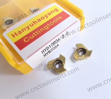 Yellow PVD Coated CNC Milling Insert HYD28R14-1.5 HYB208A for Difficult-to-Machine Materials